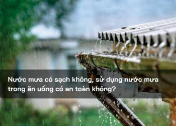 Nước mưa có sạch không, sử dụng nước mưa trong ăn uống có an toàn không?