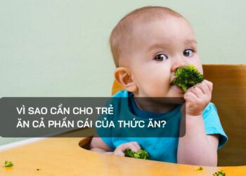 Vì sao cần cho trẻ ăn cả phần cái của thức ăn?