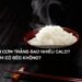 1 chén cơm trắng bao nhiêu calo? Ăn cơm có béo không?