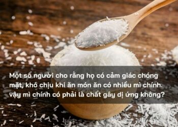 Mì chính có phải là chất gây dị ứng không?