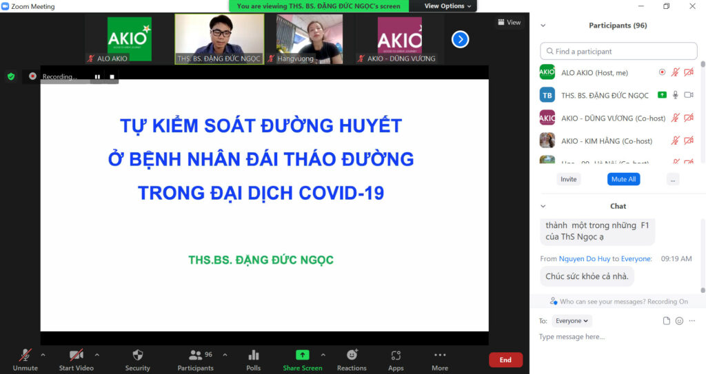 Tự kiểm soát đường huyết ở người bệnh đái tháo đường trong đại dịch covid-19